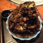 よろにく - ほうじ茶のかき氷