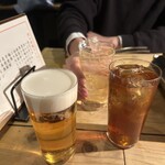 四五六 - 生ビールはグラス提供