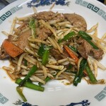 ラーメン中華田 - レバニラ炒め