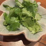 サイアムセラドン - パクチー追加。