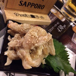 Sakaba Jingi Matsuo Jingisukan Tomoya - 鶏皮ポン酢、少しマーマレードっぽい風味？