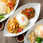 クンテープ - 料理写真:大阪万博で人気だったメニュー！（ガパオパッタイ・ガパオカオマンガイ・パッタイカオマンガイ）