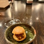 ペスカ - お通し　かぼちゃのプチシュー