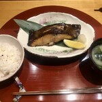 しゅん - 料理写真:むつ幽庵焼きとヒレカツのランチ　¥3,300-