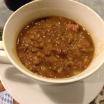 バックシュトゥーベ - レンズ豆のスープ(^^)