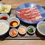 プレミアムカルビ - 料理写真:牛焼きしゃぶ&牛すき焼きランチ1848円