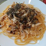 mummo - 三種のキノコの和風パスタ大盛