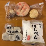 神茂 - 料理写真:■手取り半ぺん￥400 ■つみれ５個￥240 ■海老しんじょ￥170 ■生姜天￥240 ■たこ茂￥160 □消費税￥96 ▣合計￥1,306