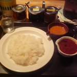 ２種盛Ａ（赤いカリー＋チキンカリー）650円