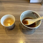 斗香庵 OJIMA - スープ割り。別器提供です。