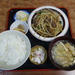 食堂ふじむら - レバニラ定食
