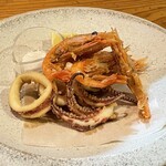 ピッツェリア ルナノーヴァ - 甘エビとヤリイカのフリット（1000円）