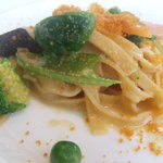 レストラン ファロ 資生堂  - 春野菜とからすみのタリアテッレ