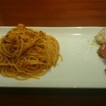 CARROZZA - アオリイカのトマトスパゲティ＋オードブル3品1200円