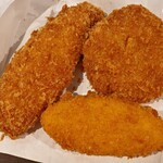 肉のコバ - ササミフライ、めんちかつ、コーンフライ