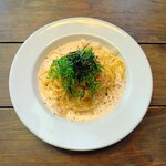 CAFE HUSET - いかと大葉の明太子クリームパスタ
