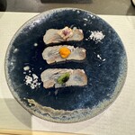 黒龍 - 鮃の昆布締め　三種仕立て