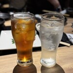博多もつ鍋おおやま - 飲み放題 ￥2.000(プレミアムは￥2.500) ウーロンハイと水で過ごしました。