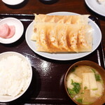 野方餃子 - 焼き餃子10個定食　980円