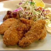磯料理　まるけい - カキフライ定食✨
                ご飯少なめで、
                
                カキフライ食べたかったんだ〜♥️
                
                午前中お疲れ様でした！
                午後も宜しくお願いします( ⁼̴̶̤̀ㅂ⁼̴̶̤́ )و✧