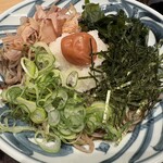 てんぷら・そば 門左衛門 - 梅おろしそば