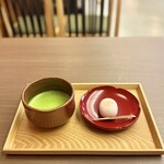 喜与女茶寮 - さくらきよめ抹茶セット　840円