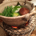 山中温泉　花紫 - 七輪でお鍋。贅沢～