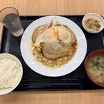 小田保 - チャーシューエッグ定食　全景
