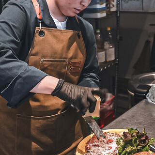 名店で修行したシェフが作る料理