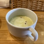 洋食 ACERO - 料理写真:キノコとほうれん草のスープ