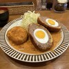 洋食 GOTOO - エッグメンチカツとカニクリームコロッケ。