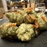 クオーレ ディ イッスイ - 桜海老と青海苔のゼッポリーニ