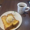 10°CAFE - フレンチトーストアイス乗せ　1100円
セットドリンクのコーヒー　　330円
合計　　　　　　　　　　　　1430円