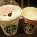 スターバックスコーヒー - ドリンク写真:桜 咲くよ ラテとカプチーノ
