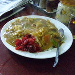 玉蘭 - 野菜カレーライス。カレーには珍しくキャベツが入ってます。