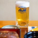 うなぎ　なか勝 - 2026.3 生ビール（650円）アサヒスーパードライ中ジョッキ