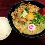 Nikutamasobaotodoshokudou - 肉玉そば(720円)　無料ごはんは必須