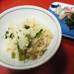 後楽 - 夕食　カニ釜飯