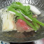 後楽 - 夕食　鳥取黒毛和牛しゃぶしゃぶ