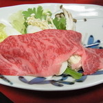 後楽 - 夕食　鳥取黒毛和牛しゃぶしゃぶ