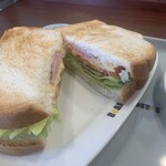 ドトールコーヒーショップ - 料理写真:『モーニング・セットA ハムタマゴサラダ + カフェラテM』630円