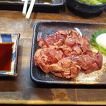 鳥ざん - 鶏白レバーのタタキ