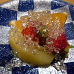 御料理 樋渡 - ラフランス・苺と失念