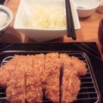 とんかつ かつ寿 - ロースとヒレの【黒豚ロースひれかつ定食】