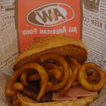 A&W - 料理写真:カーリーフライバーガー