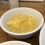 中国酒家　菜都 - 玉子スープ　※とろとら玉子だったので、これならランチの天津飯も、良さげだ