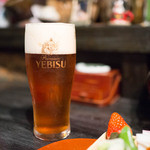 粥茶屋 写楽 - 琥珀ヱビス