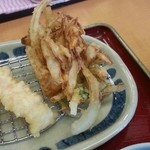 天ぷら食堂おた福 - セットのかき揚げ