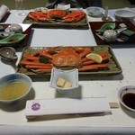 あわら温泉 ホテル八木 - ずでんと蟹が鎮座