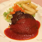 ルピナス - 日替わりランチ  牛ステーキ トマトソース